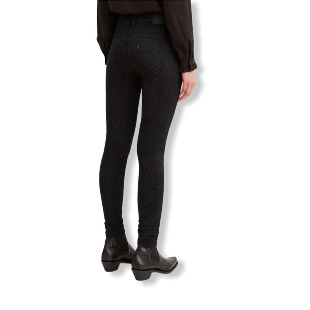 720 High Rise Levi's Python Print Black Super Ski… - image 3